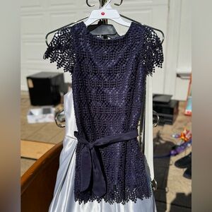 Charabia brand Boutique Navy Lace Dress for 8 yrs